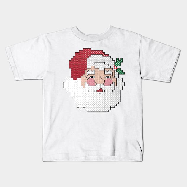 Jolly Santa Kids T-Shirt by inotyler